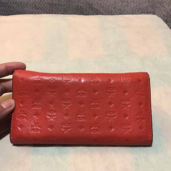 SOLD❤️Authentic MCM 3 fold leather wallet - Picture 2 of 16